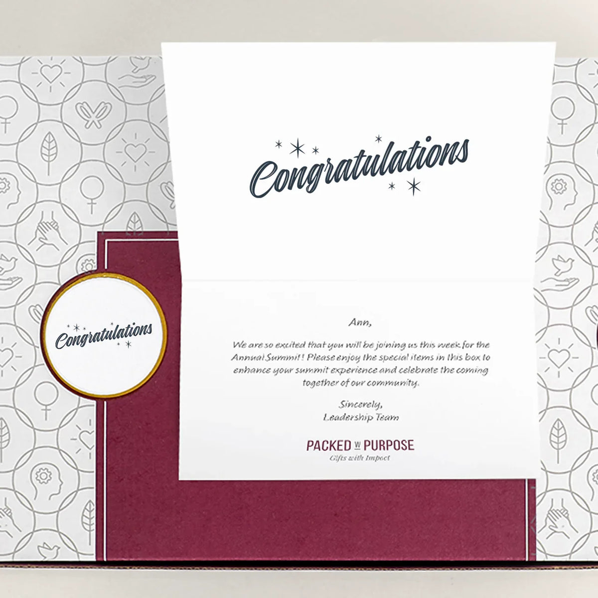 Personalized Gift Card & Box