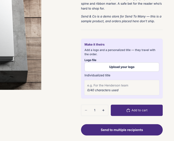 Product customization