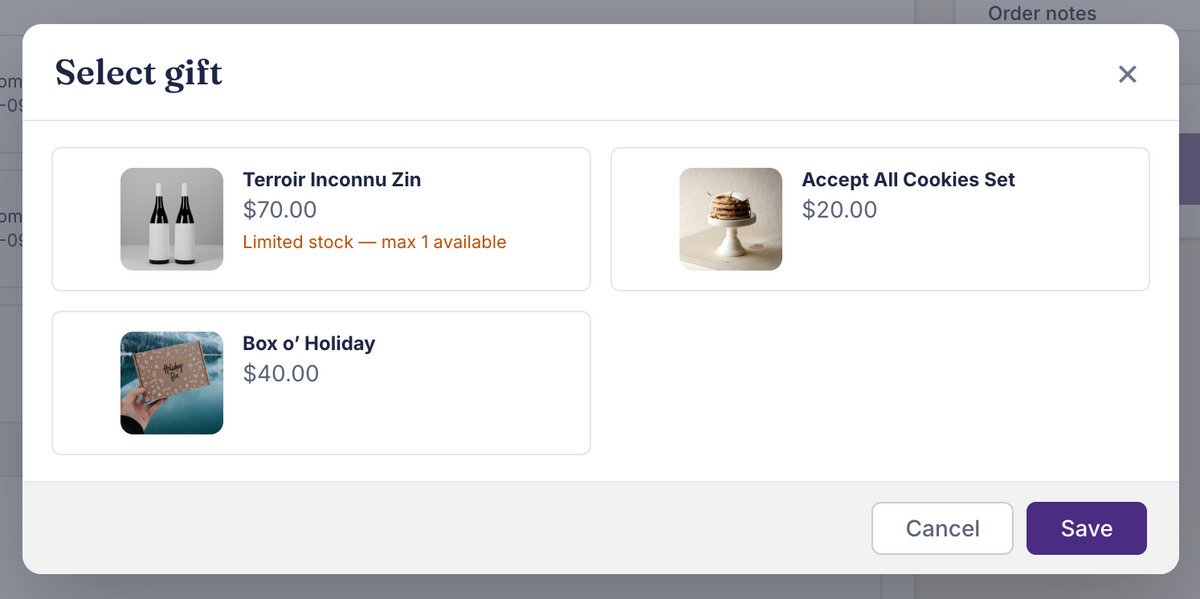 Inventory across recipients
